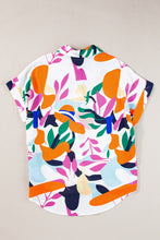 Day Tripper Abstract Leafy Print Top