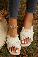 Woven Tassel Sandals