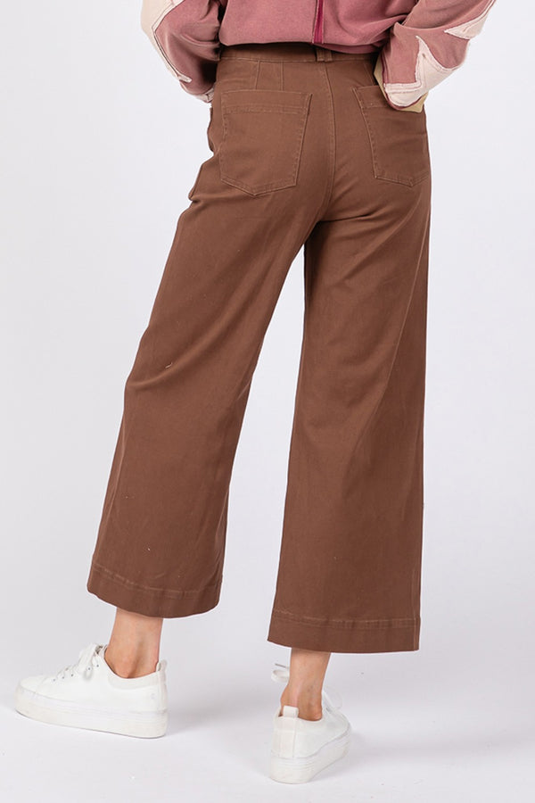 Falling for you Wide Leg Cropped Pants