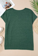 Greenie: V-Neck Short Sleeve T-Shirt