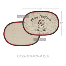 Jolly Ole Santa Jute Placemat 13x19