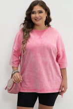 Strawberry Washed Curvy Tee