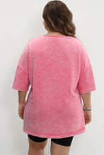 Strawberry Washed Curvy Tee