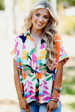 Day Tripper Abstract Leafy Print Top