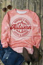 Autumn color washed sweatshirt