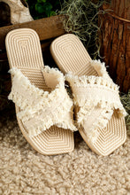 Woven Tassel Sandals