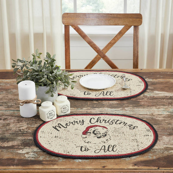 Jolly Ole Santa Jute Placemat 13x19