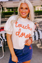 Touchdown Tinsel Puff Sweater