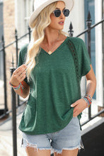 Greenie: V-Neck Short Sleeve T-Shirt