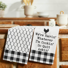 Down Home Whatever I'm Cookin Tea Towel Set of 2