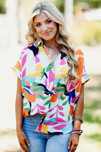 Day Tripper Abstract Leafy Print Top