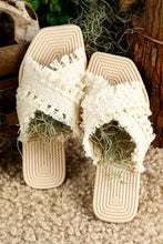 Woven Tassel Sandals