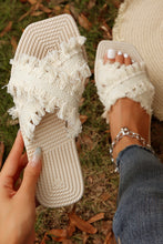 Woven Tassel Sandals