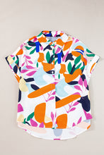 Day Tripper Abstract Leafy Print Top