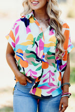 Day Tripper Abstract Leafy Print Top