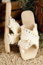 Woven Tassel Sandals