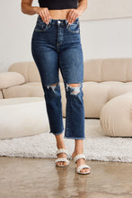 Dylan Crop Raw Hem-distressed High Waist Jeans