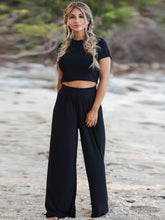 2FER T-Shirt and Wide Leg Pants Set