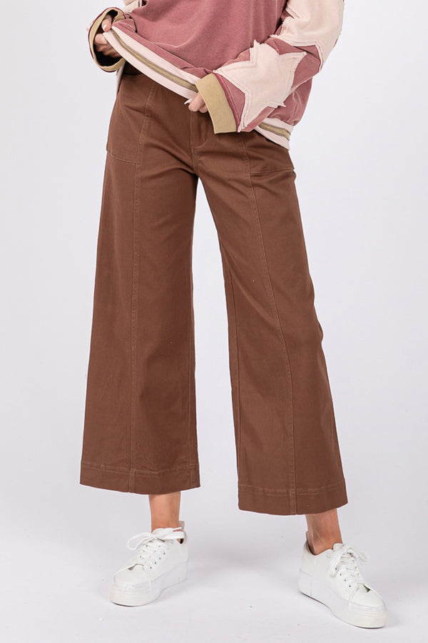 Falling for you Wide Leg Cropped Pants