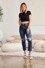 Dylan Crop Raw Hem-distressed High Waist Jeans