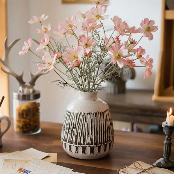 Silk Cosmos Stem in Light Pink 24" Tall