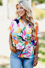 Day Tripper Abstract Leafy Print Top