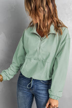 Green Zip Front Anorak