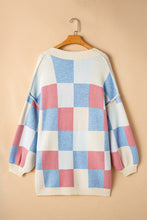 Check-blue-out Cardigan