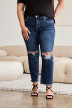 Dylan Crop Raw Hem-distressed High Waist Jeans