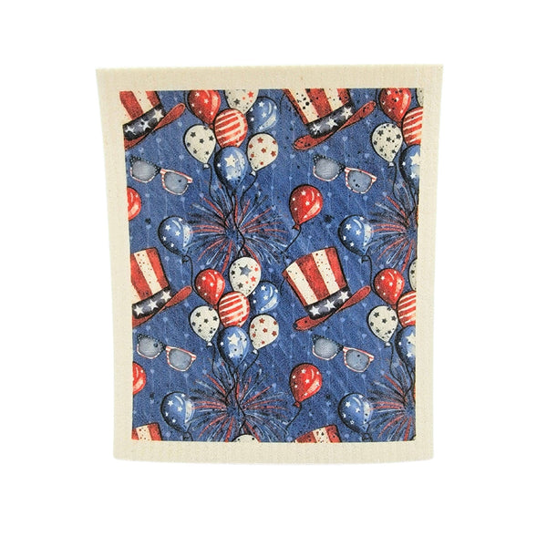 4th of July Uncle Sam Pattern - Summer Swedish Dishcloth