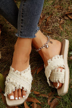 Woven Tassel Sandals