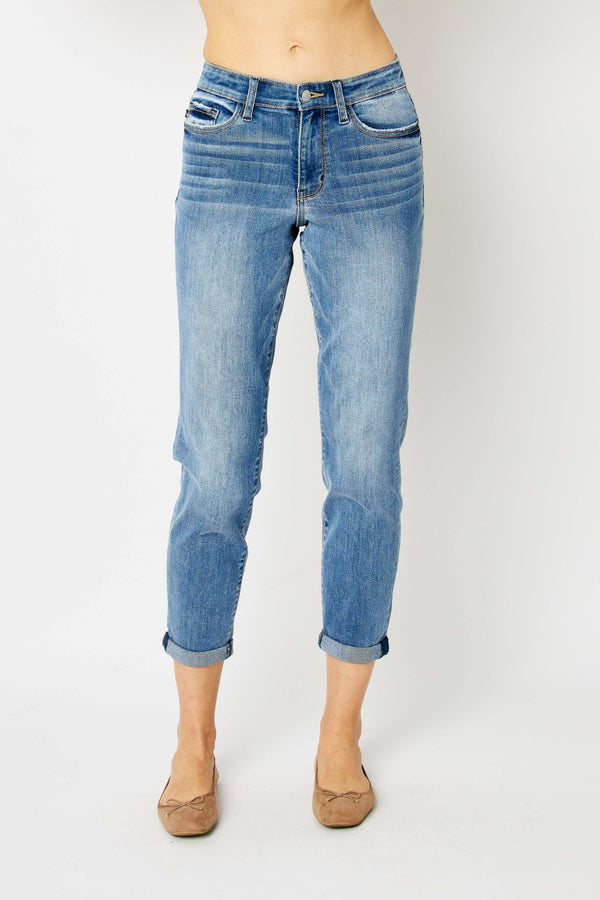 JB Cuffed Hem Slim Jeans