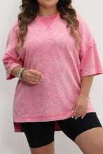 Strawberry Washed Curvy Tee