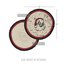 Jolly Ole Santa Jute Trivet 8’