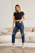 Dylan Crop Raw Hem-distressed High Waist Jeans