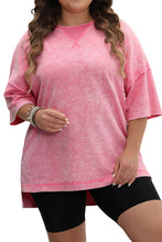 Strawberry Washed Curvy Tee