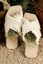 Woven Tassel Sandals