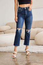 Dylan Crop Raw Hem-distressed High Waist Jeans