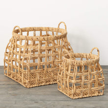 OPEN WEAVE SHAPELY BASKET SET